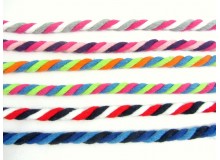 Baumwollkordel dreifarbig gedreht 12mm